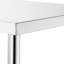 Table de travail en acier inoxydable avec 4 pieds pivotants, 30 x 60 x 86 cm (12 x 24 x 34 pouces), idéale pour les cuisines professionnelles, les buffets et la restauration. Épaisseur : 0,8 mm. Grande capacité de rangement. Table de 81 cm (32 pouces) offrant une excellente stabilité.-1406798238