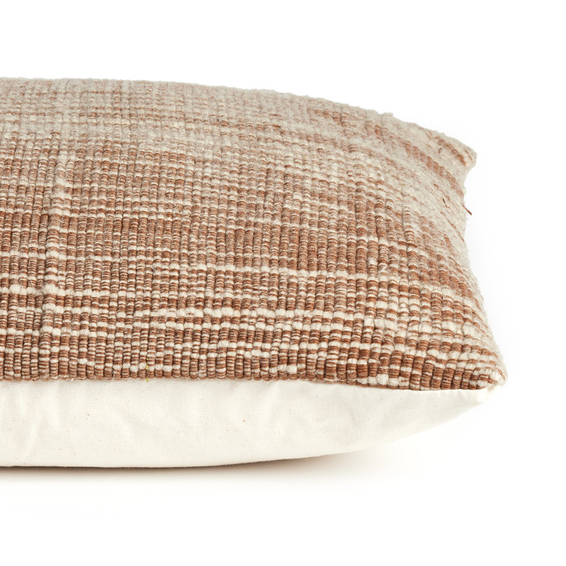 Four Hands HANDWOVEN STRIPE WOOL Striped Down Throw Pillow