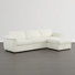 Elysion 122" W Modern 4-Piece Upholstered Modular Sectional Sofa With Ottoman