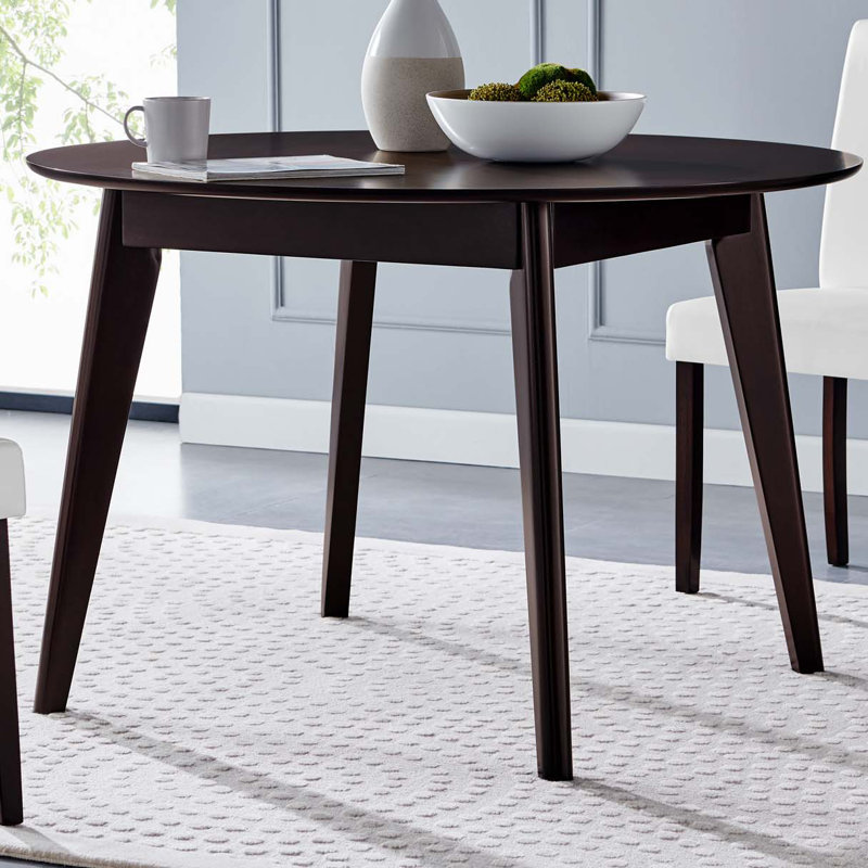 Modway Vision Round Dining Table, 45" L x 45" W, Cappuccino