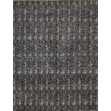 Hand-Knotted High-Quality Charcoal and Beige Area Rug