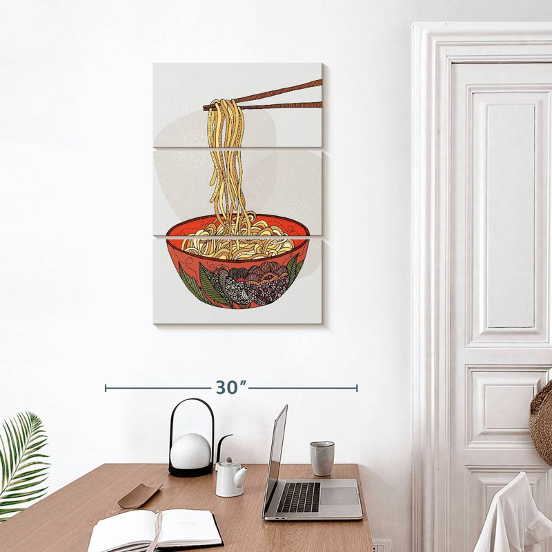 Yarlin Eat Some Noodles, H 32 po x l 20 po