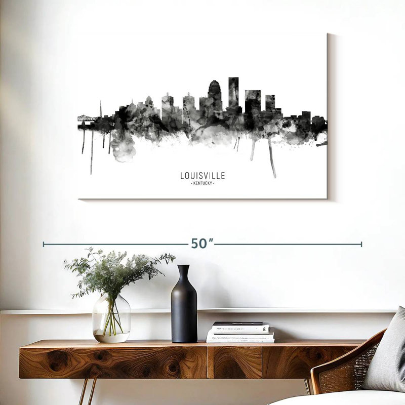 Louisville, Kentucky City Skyline III, H 26 po x l 39 po