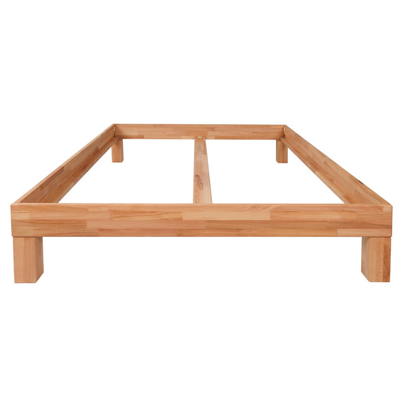 Kalida Jana Solid Wood Bed in Beech, Double (4'6)