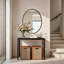 Oval Aluminum Frame Wall Mirror-1524861087