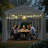 10'X20' Heavy-Duty Dark Gray Carport With Reinforced Galvanized Steel Frame