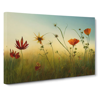 Luscious Wildflowers Floral - Wrapped Canvas
