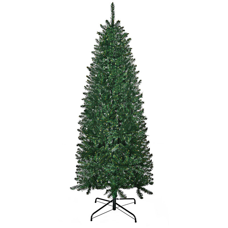 Sapin de Noël artificiel mince non éclairé 6 pi de haut