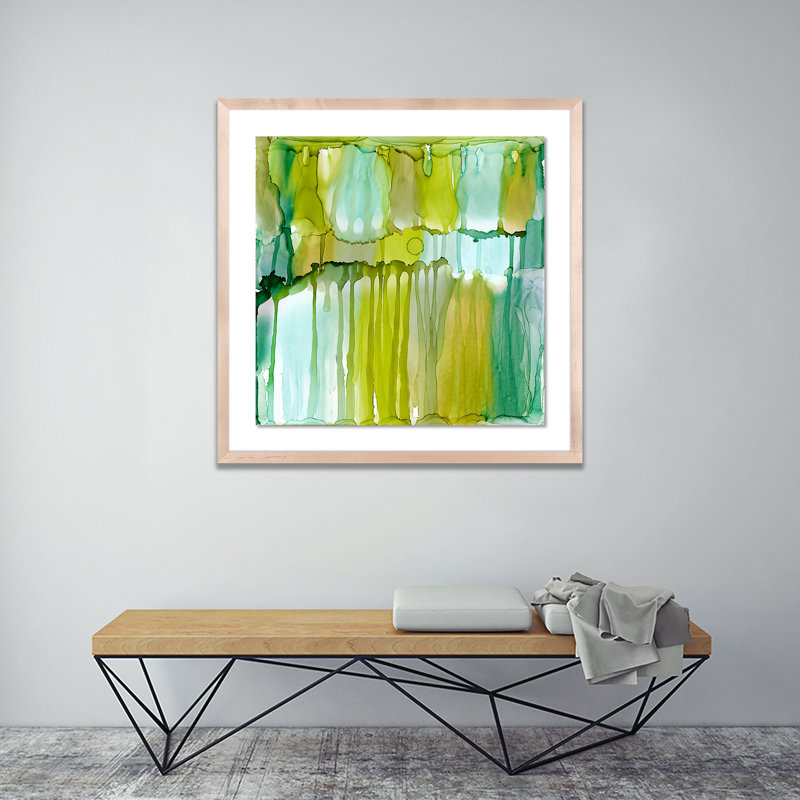 Rewriting The Path II Print by Julie Pelaez, Natural, 40" H x 40" W x 2.5" D