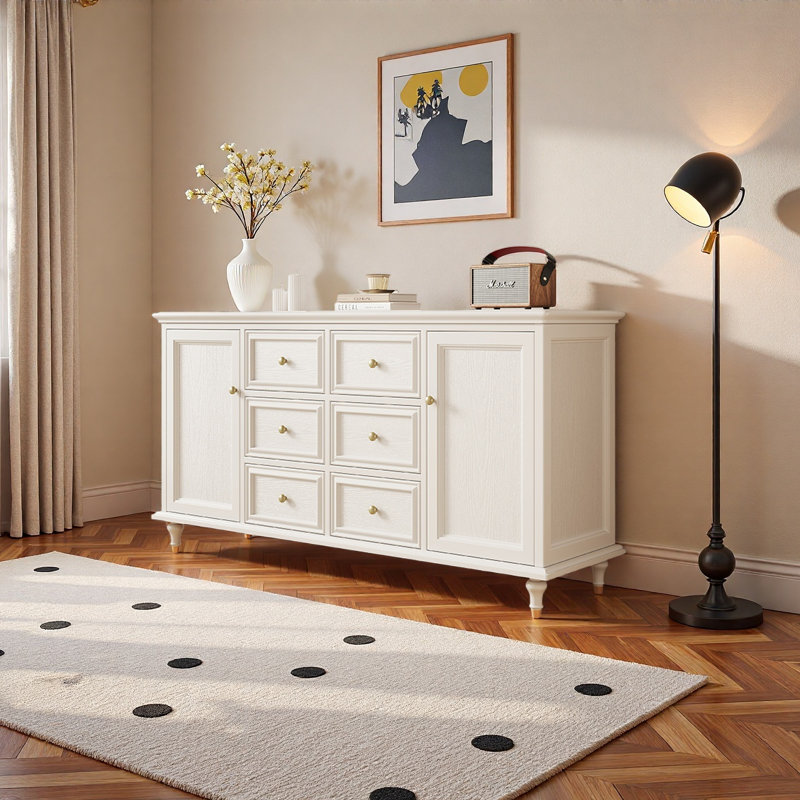 Grande armoire de rangement dans le salon, Ivoire ivoire