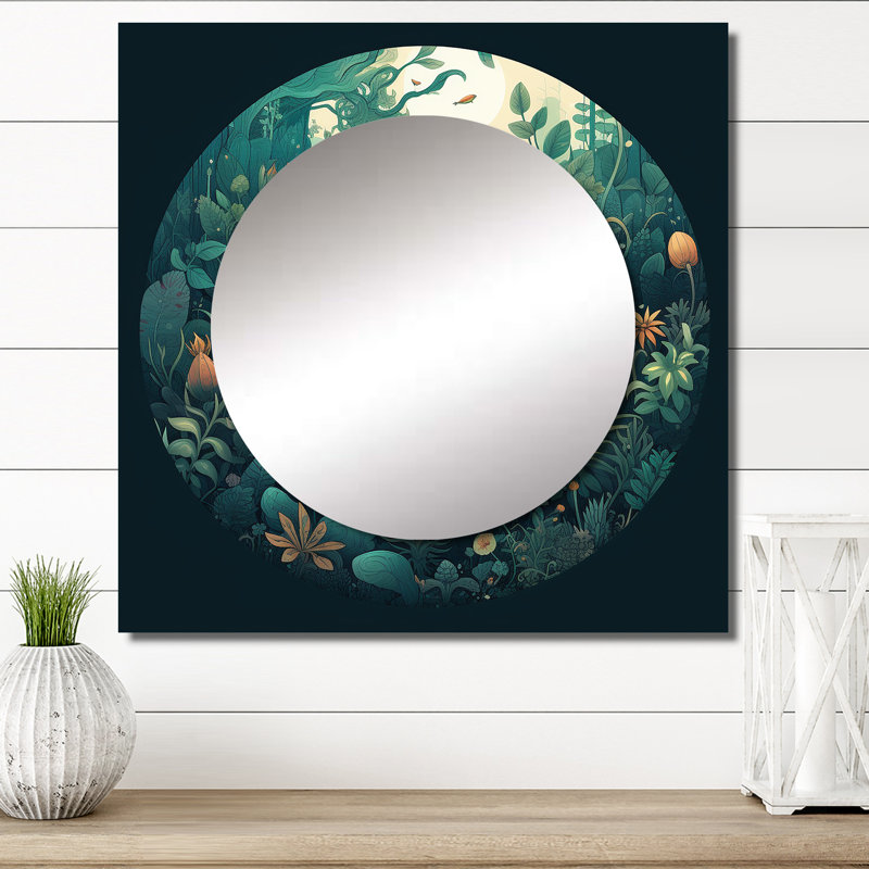 Art mural miroir de salon Noornabi - Christianisme, 29 po x 29 po