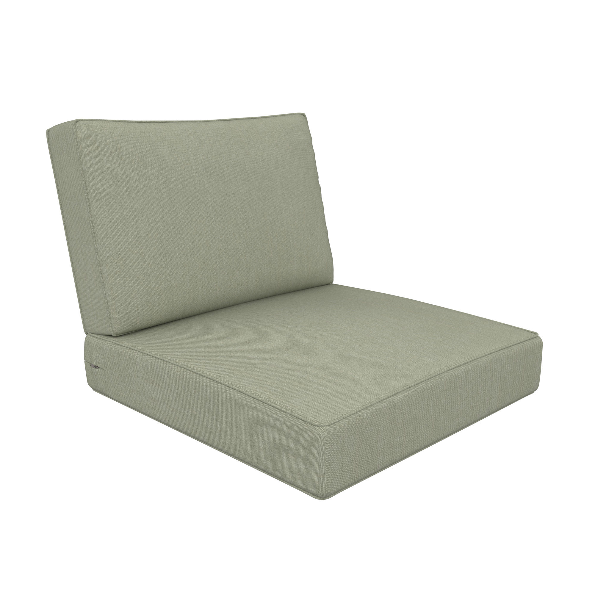 Lani Outdoor Sunbrella Seat/Back Cushion, Canvas Seasalt Sunbrella® Canvas