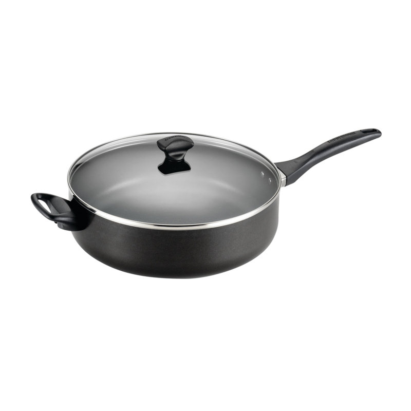 Farberware Black Nonstick Aluminum 6-Quart Jumbo Cooker with Lid