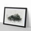 Edinburgh Castle in Scotland in Abstract - Picture Frame Painting Print on MDF-55725407-55725408