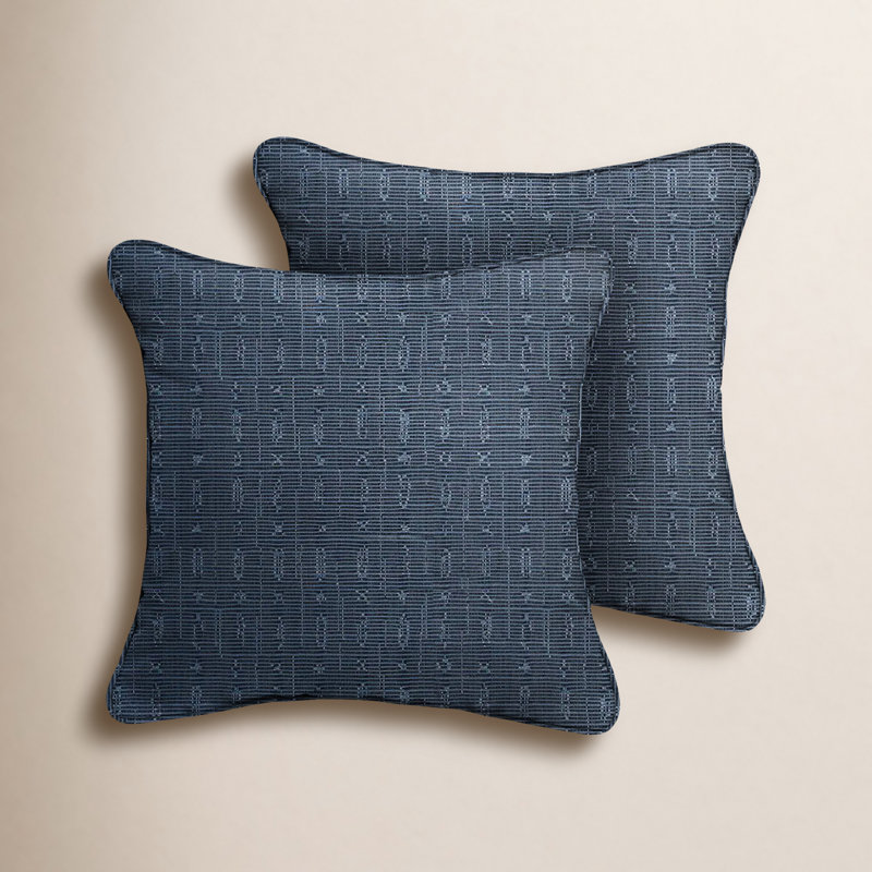 Adel Reversible Throw Pillow, 24" W x 24" D, Tan