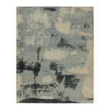 Distressed Homage Hand Knotted Wool Abstract Area Rug