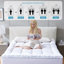 4-Inch Double Layer Mattress Topper - 2-Inch Memory Foam + 2-Inch Cooling Cover for Back Pain Relief-1387048240