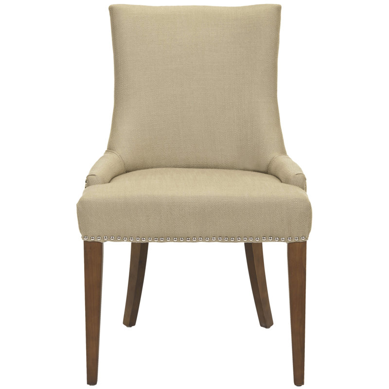 Abby 16.7'' H Upholstered Side Chair, Antique Gold
