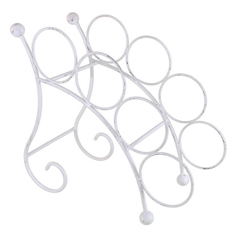 Ingrassia 4 Bottle Tabletop Wine Bottle Rack in White
