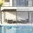 Patio Gazebo Lean to Wall Mounted Pergola with Sloping Galvanized Steel Roof-123258211-123258209