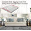 Support de coussin en mousse à haute densité 22 po x 22 po x 2,4 po Support de canapé pour coussins d'affaissement gris clair 3 pièces