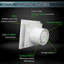 NAZAIR Run On Timer Bathroom Extractor Fan With Platinium Cover