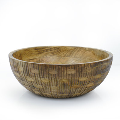 Bol décoratif en bois
