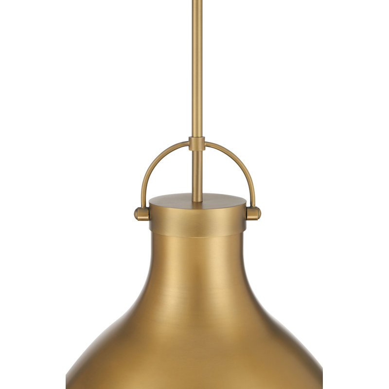 1 LIGHT PENDANT, Legacy Brass