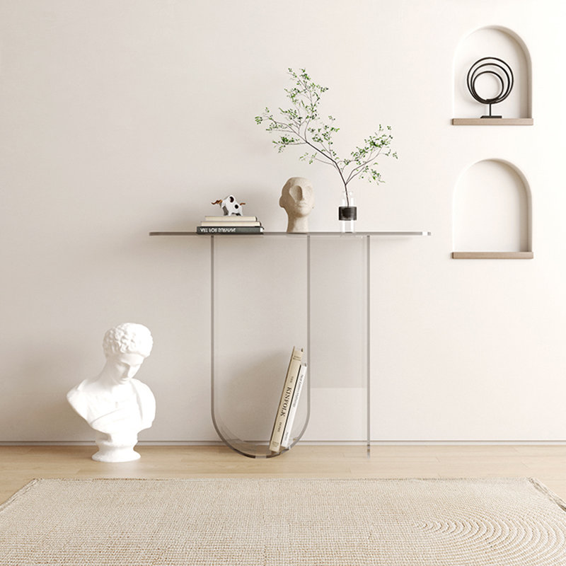 Console moderne en acrylique, Clair