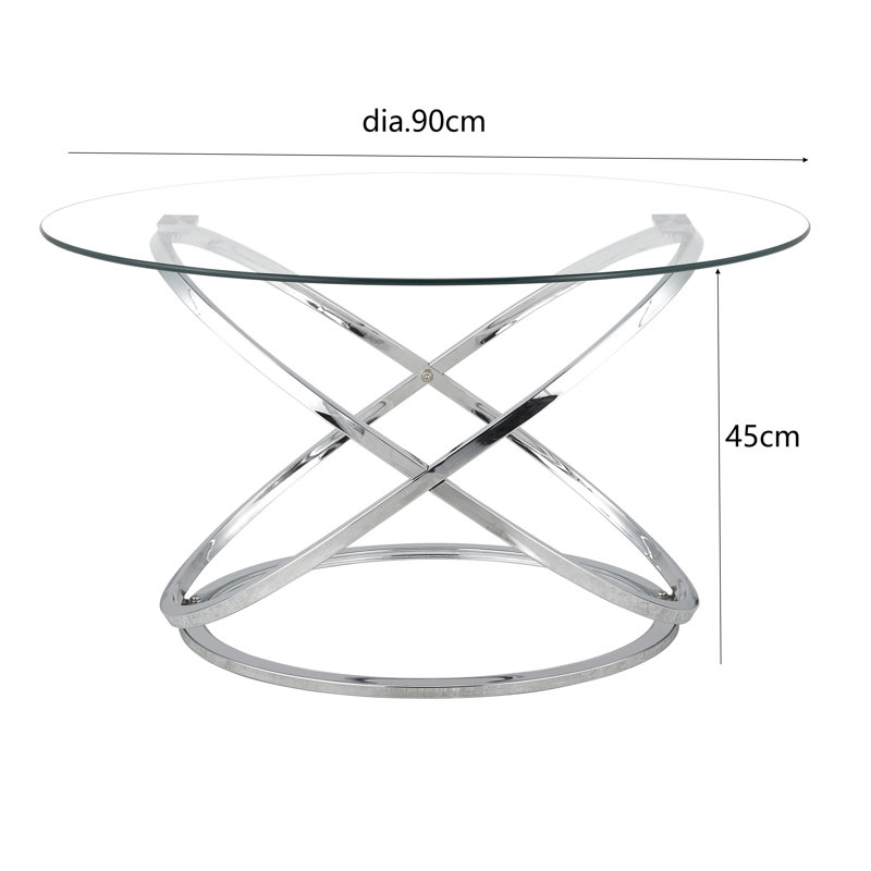 Cotty Coffee Table, Silver