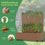 Lit de jardin en métal avec treillis et roues-612966975-612966968
