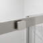 Porte de douche coulissante simple sans cadre de 44 à 48 po x H 74 po avec verre transparent-108225255