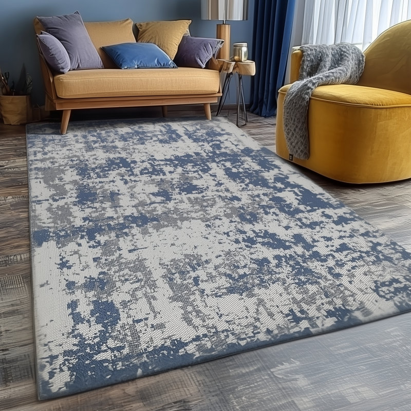 Detweiler Abstract Cotton Area Rug, Rectangle 192 x 290cm