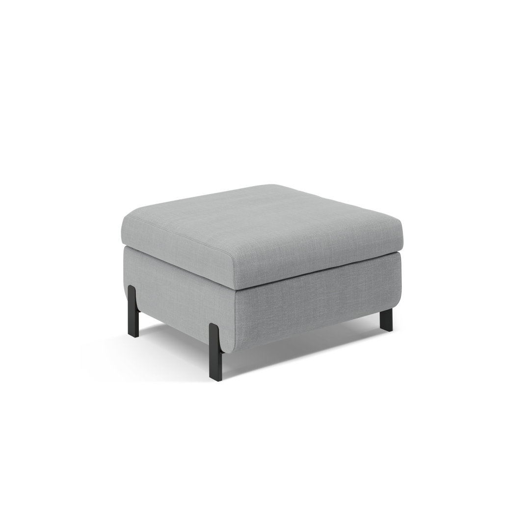 Ryott 72cm Wide Solid Colour Pouffe Ottoman