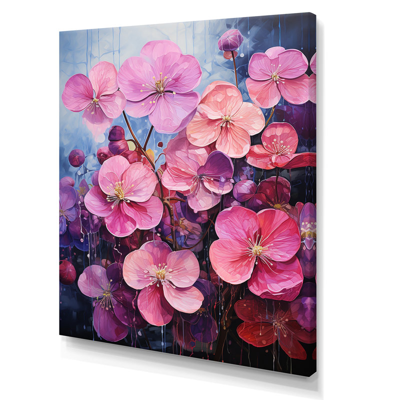Neon Fantasy I, Toile tendue, H 20 po x l 12 po x P 1 po