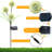 Silver Solar Powered Pathway Light