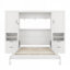 Lit escamotable mural avec tiroirs et tablettes Murphy-1527925681