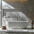 69'' x 30'' Soaking Solid Surface Bathtub