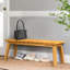 45-Inch Solid Wood Backless Outdoor Bench-783442158