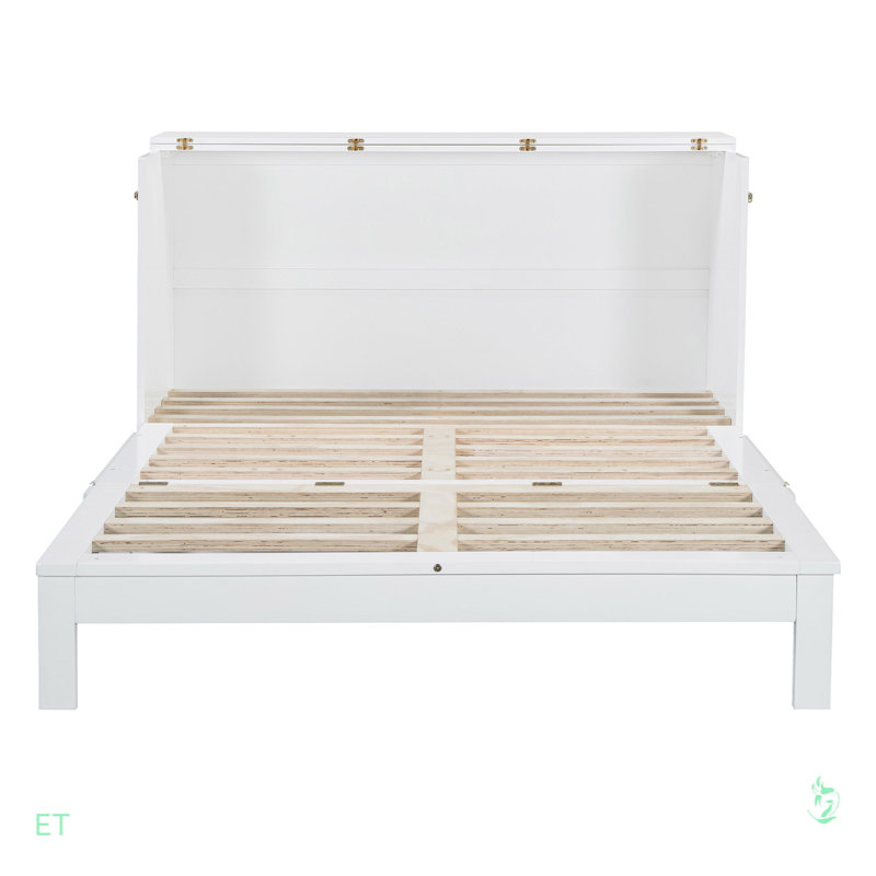Lit escamotable avec grands tiroirs Murphy, Blanc, Grand