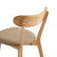 Chaise d'appoint rembourrée en chêne massif avec revêtement amovible -1846369622-1846369623