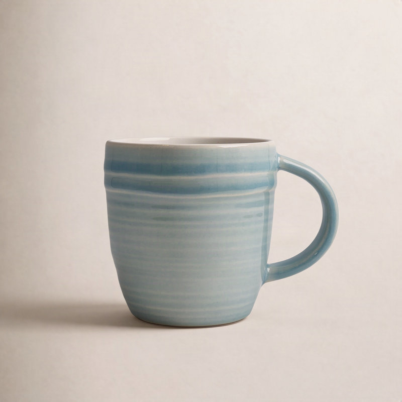Grande tasse à café 10 oz Lines, Bleu