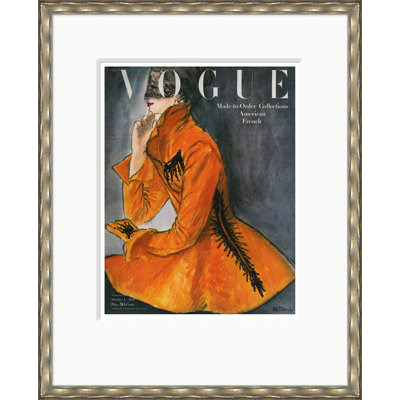 Vogue Cover, American French Collections, Rene R. Bouche, October 1, 1947 Print by Condé Nast