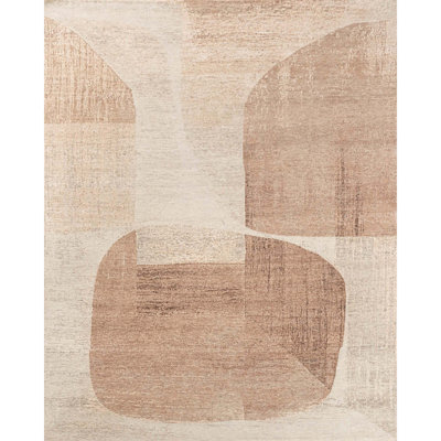 Hand Knotted Abstract Indoor Rug