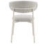 Chaise d'appoint Kalam en gris et beige (ensemble de 2)