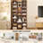 Tall Bookshelf 8 Tier Media Storage Tower Rack