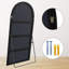 Miroir pleine grandeur surdimensionné et arqué en bois-354649893-354649892