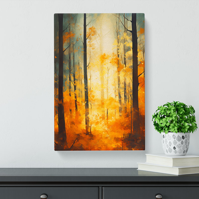 Forest Gestural No.2 - Wrapped Canvas, 50cm H x 35cm W x 3cm D