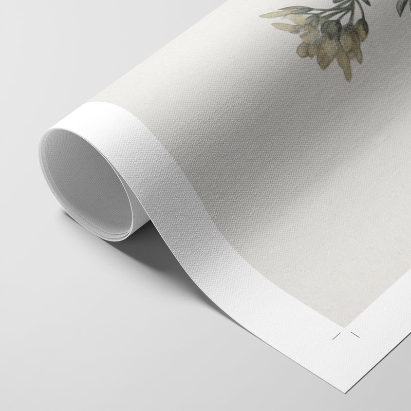 Imprimé floral rétro CCX - impression sur toile seulement - non encadrée, H 18 po x l 12 po