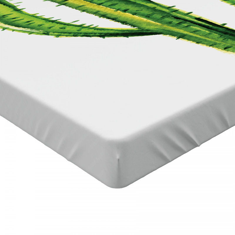 Microfiber Floral Fitted Sheet, Twin XL Fitted Sheet